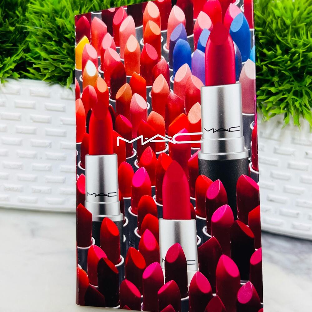 MAC Lipstick Sample 3 Sample Shades in Ruby Woo, MAC Red, and Cockney